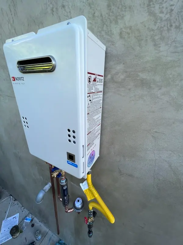 Tankless water heater installation for New Fairview homes